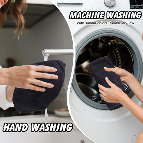PHOGARY 8 Pack 69 Inch Microfiber Body Wash Bath Mitts for Women Men, Soft Lightweight Face Bath Mitten, Reusable