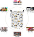 ONOEV Round Construction Truck Collapsible Laundry Hamper for Nursery,Cute Forest Vehicles Excavator Toy Storage Bin