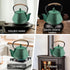 Cast Iron Tea Pot - Honeycomb Pattern Tea Kettle with Tea Leaf Infuser,Stovetop Tea Kettle Coated with Enameled