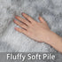 6x9 Dssimo Super Fluffy Area Rugs for Living Room, Modern Large Tie-dye Shag Grey Rug for Bedroom, Non-Slip Plush