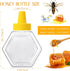 64 7 oz Ziliny Pcs Honey Squeeze Bottle Plastic Empty Beehive Bottle Jar with Spout Lid Clear Refillable Honey