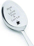 Mom I Love You a Latte Spoon Gift with "Cup" Sign Engraved - Birthday Gifts for Mom, Women, Mothers Day