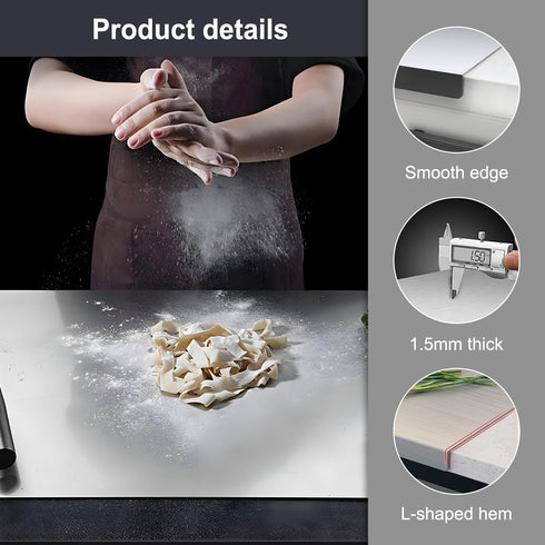 Scyllantric 304 Commercial (19.6 19.6in) Stainless Steel Cutting Board Stainless Steel Kitchen Chopping Boards