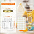 30 Pack 2 oz EkkoVla Hexagon Mini Glass Honey Jars, Small Honey Jars with Golden Lids, Wooden Dipper, Bee Pendants