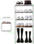 Closet (4-Tier, Jucaifu Stackable Small Shoe Rack, Entryway, Hallway and Space Saving Storage and Organization Green)