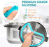 Silicone Sealing Ring 3Pack - Sky Blue, Cherry Red & Transparent White for Instant Pot 5/6 Quart Models