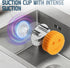 Yoshiky 2 Pack Stainless Steel Smiley Face Dish Sponge Holder, Silver Sink Caddy Organizer Storage with Suction Cup