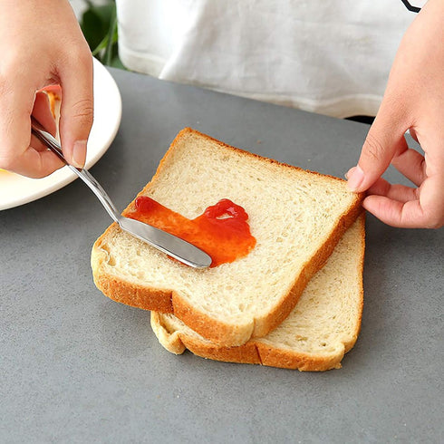 Set 4-Piece 6.5-inch VANRA Cheese Spreader Knife Stainless Steel Butter Knife Small Sandwich Condiment Jam Bread Cream