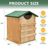 Box,13.5x9.5 Inch PROLEE Owl House,Owl Nesting Box for Outside with Mounting Screws and Wood Shavings,Cedar Wood Owls