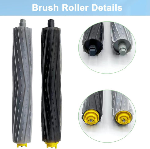 14 Pack Replacement Parts for iRobot Roomba 800 900 Series, 2 Debris Extractors, 6 Filters, 6 Side Brushes & Screws