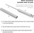 Ice Picks with Aluminium Alloy Handle, Stainless Steel Knife with Safety Cover, Kitchen Tool for Home & Bar