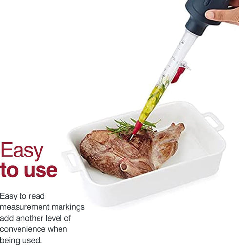 Zyliss 2-in-1 Baster & Infuser - Dishwasher-Safe Stainless Steel Marinade Injector & Baster for Cooking