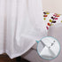 Cozynight White Sheer Tier Curtains, 36 Inch Length Linen Curtain Sheers for Kitchen, Bathroom, Cafe - 2 Panels