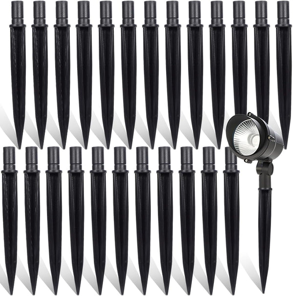 Angoily 25pcs Solar Light Stakes, 5.5X0.55inch Ground Spikes Light Replacement Stakes, Halloween