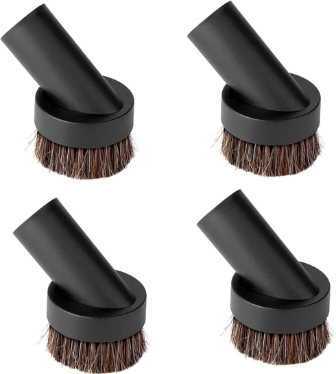 Lamoutor 4Pcs Soft Bristle Vacuum Brush Round Attachments for Most Vacuum Cleaners