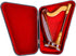 Dselvgvu (7.87"x4.41"x2.28") Wooden Miniature Harp with Case Mini Musical Instrument Harp Replica Collectible Figurines