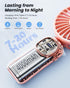 Portable Handheld Fan, 4000mAh Battery Operated Fan, 3 in 1 Personal Small Fan with LED Display, 5 Speed