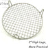Grill Wire Cooling Racks, 2" Height Legs for Oven Use, Dia 11" Stainless Round Cooking Racks for Barbecue