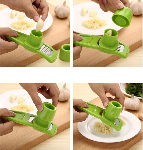 Zittop Stainless Steel Multifunction Garlic Slicer, Cutter, Shredder, Kitchen Pressing Tool