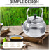 ULTECHNOVO Tea Kettle, Stainless Steel Teapot for All Stovetops with Ergonomic Handle