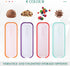 4 1.5 Nuenen Pcs Reusable Ice Cream Containers with Lids and a Scoop Quarts Plastic Rectangle Dessert Storage Tubs