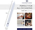 Colonial Candle Unscented Taper Candle, Classic Collection, White, 10 In, Pack of 12