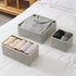 Drawer Organizer for Clothes, Set of 3 Storage Boxes, Sock and Underwear Organizer Dividers for Closet Dresser Drawers
