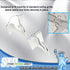 STORE FIXTURES DIRECT Extra Heavy Duty White Aluminum Drop Ceiling Hooks - One Piece Ceiling Grid Clips, 5 Pack