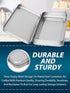 3 Pack Metal Tin Box with Lid, Rectangular Tins with Hinged Lid for Storage of Jewelry, Candies, and Crafts
