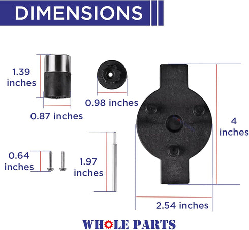 Whole Parts Big Stix Immersion Blender Coupler Replacement Kit, Compatible with Some Waring Blenders
