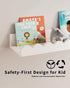 G&W Gruwald Set 3, Nursery Book Shelves, of Nursery Decor for Baby and Toddler, Scalloped Shelves, Book Shelf for Kids