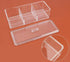 dedoot Plastic Drawer Organizer, Clear Acrylic Vanity Desk Storage with 3 Compartments for Makeup and Jewelry
