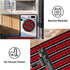 Christmas Outdoor Rugs 24 x 51'', Black Red Buffalo Plaid Hand-Woven Indoor/Outdoor Layered Door Mats