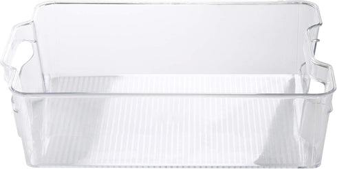 Kitchen Details 2 Pack Large Refrigerator Shelf - Stackable Storage for Countertops, Cabinets, Pantry, Freezer (12.3" x