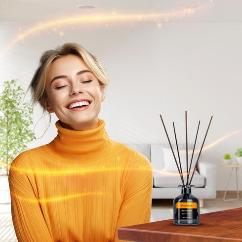 Narcotique Reed Diffuser Set, Floral-Fruity Fragrance, 3.38 oz Scent Fragrance Oil Diffuser for Home Décor