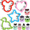 Sandwiches Cookie Cutter Set, Mouse, Dinosaur, Heart, Star Shapes, Food Grade Cookie Cutters for Decorating Food