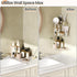 4 Pack 10 upsimples Acrylic Corner Floating Shelves, in Clear Hanging Shelves with Cable Management Design, Wall