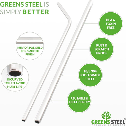 Stainless Steel Straws (Tall)