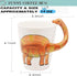 Dinosaur 3D Ceramic Mug, Long Necked Dragon Handle, Novelty Animal Cup Gift for Christmas, Thanksgiving, Mother's Day