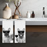 Set 2, Decor(16x24Inch) French Bulldog Gifts Wine Kitchen Towels of Funny French Bulldog Wine Lover Decorative Hand