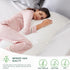 Love's Cabin Ivory Satin Body Pillowcase, 20x54 inches, Similar to Silk with Envelope Closure, Silky Cooling for Hair