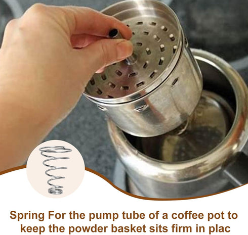 2 Percolators Pump Tube Spring Fits For Farberware Yosemite Stove Top Coffee Percolators - Pcs