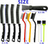 10Pcs Crevice Cleaning Tools, Hard Bristle Brush Set for Small Spaces, Household Use for Bathroom Tiles and Kitchen