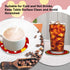 Cute Cartoon Mouse Drink Coasters Set of 6, Red Yellow Absorbent Ceramic Cup Mat for Coffee Table Protection