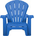 4 Pack Set Little Tikes Kids Garden Chair in Blue, Outdoor Toddler Activity Adirondack Chairs for Picnic, Garden