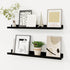 Picture Ledge Shelf, Floating Shelves Set of 2, 24 Inches Solid Wood
