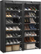JIUYOTREE 7-Tier Shoe Storage Organizer with Dustproof Cover - Closet Cabinet Shelf