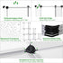 C&AHOME Cube Storage Organizer - 6-Cube Shelves Units, DIY Plastic Modular Book Shelf, 36.6" L x 12.4" W x 36.6" H,
