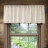 Valea Home Linen Valance for Kitchen, Rustic Farmhouse Crude Window Curtain Valances 18 inch Length for Living Room