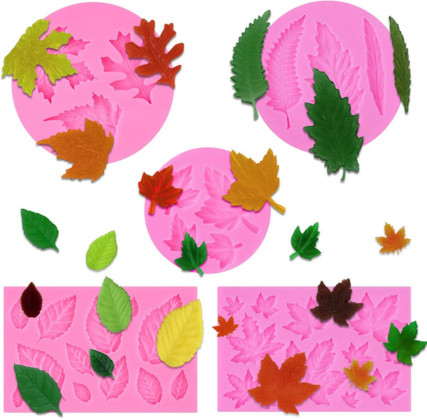 Actvty Silicone Maple Leaf Mold for Fondant, Cupcake Topper, Chocolate Candy, Sugar Craft Cake Decoration, Resin Mold